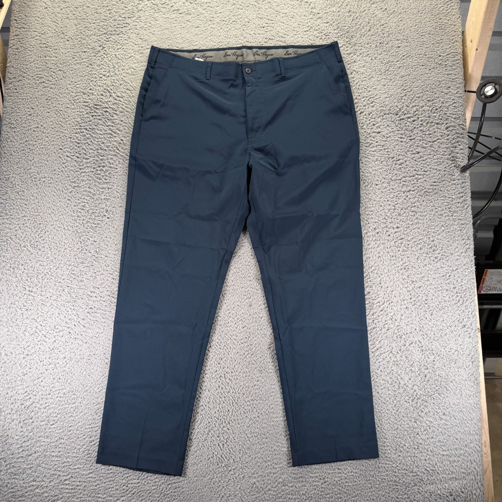 Ben Hogan Performance Pant Men 40x32 Blue Polyester Golf Straight Sports Stretch